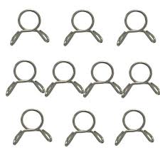 10pcs 7mm Fuel Line Hose Tubing Spring Clip Clamp Motorcycle Boat Atvs Scooter