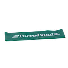 Theraband Professional Latex Resistance Band Loop 8 Inch Green Heavy Intermediate Level 1