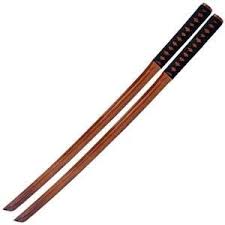 Kendo Wooden Practice Bokken Katana Sword Set Pair 40 1 4