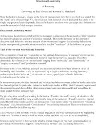 situational leadership activities 