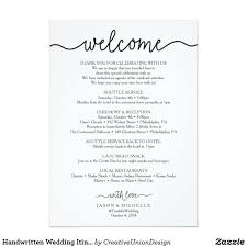 034 Destination Wedding Itinerary Template Ideas Welcome