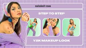 step by step to do a y2k makeup look