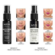 nyx matte finish fini mat setting spray