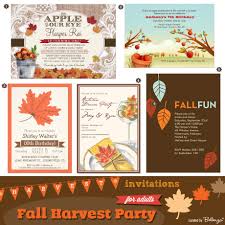 Fall Themed Party Invitations Shilohmidwifery Com
