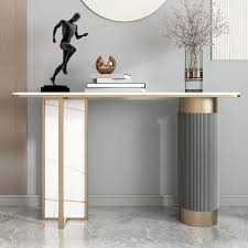 Gold Entryway Console Table