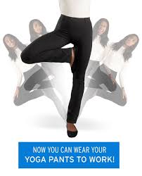 Straight Leg Classic Dress Pant Yoga Pants Black