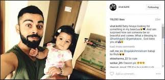 Virat kohli was born on november 5, 1988 in new delhi, india. Virat Kohli Clicks A Selfie With Harbhajan Singh S Daughter Indiablooms First Portal On Digital News Management