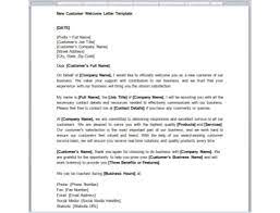 new customer welcome letter step by
