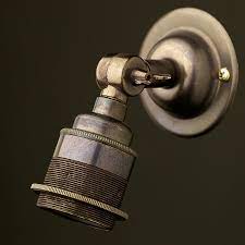 Bronze Wing Nut Wall Mount Lamp Holder