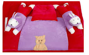 Purple Velvet Crib Bedding Set