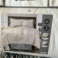 faux fur comforter set better homes and