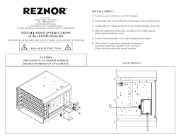 Modine heater thermostat wiring diagram. Reznor Eghb Installation Guide Manualzz