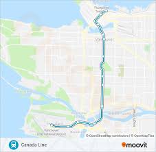 canada line route schedules stops