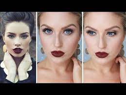 glam fall autumn makeup bold dark