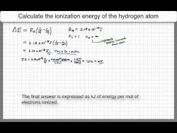 Ionization Rydbergequation