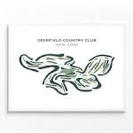 The Printed Golf Courses artwork of Deerfield Country Club, New ...