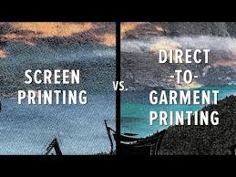 Dtg printing can be used on both light and dark coloured garments. T Shirt Printing Screen Print Vs Dtg Direct To Garment Print Youtube