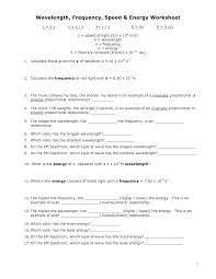 (speed of light (meters) = wavelength (meters) times frequency c = 3.00 × 108 m/s (sometimes this is represented as 2.998 × 108 m/s, but the key i pulled these. Wave Speed Worksheet Answers Wave Speed Equation Practice Problems