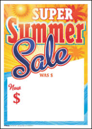 Sale Tag Super Summer Sale Signs4retail