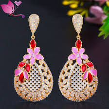 gold women earrings
