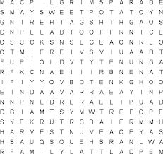 Some people find this word list form too small, or want to have hidden words. Thanksgiving Word Search Free Printable Puzzle