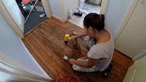 removing carpet glue with a heat gun
