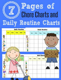 10 Minutes To Clean And Free Printable Chore Charts For Kids