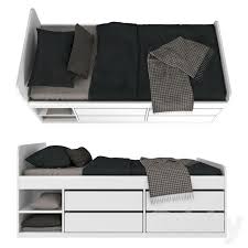 Kids Bed Ikea Slakt V03 Bed 3d Models