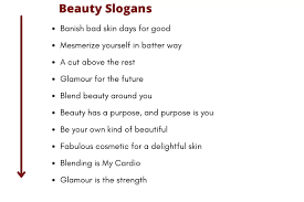 beauty slogans 200 catchy and