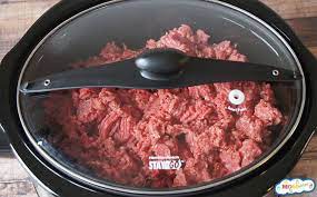 how to cook ground beef in a crockpot