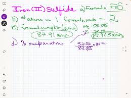 chemical formula for iron ii sulfide