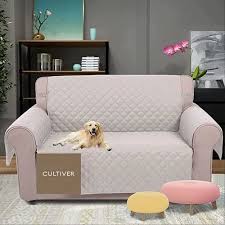 3 layer quilted sofa cover
