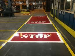 warehouse floor markings and line