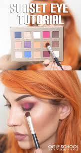 sunset eyeshadow step by step makeup