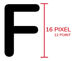 Difference Between Pixel Px And Point Pt Font Sizes In