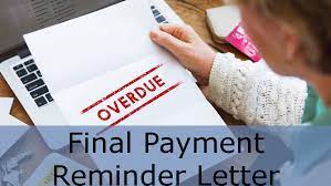 final payment reminder letter zegal