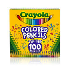 Crayola Colored Pencil Set Gift Ages 8 100 Count