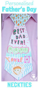 personalised neckties is a fun father s day craft for children of all ages every dad