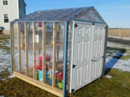 8x8 Greenhouse Garden Shed With 6ft