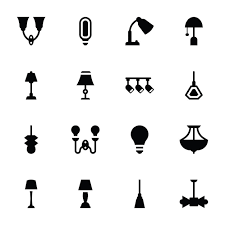 Wall Lamps And Lights Icons