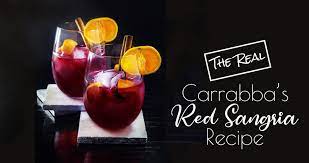 the real carrabba s red sangria recipe