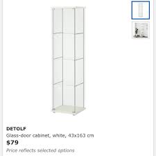 Bnib Detolf Ikea Glass Cabinet