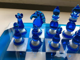 Handmade Italian Murano Art Glass Chess