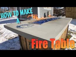 fire table concrete countertop