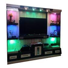 Wall Mounted Led Light Pvc Tv Cabinet