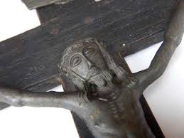 French Antique Wall Crucifix Very