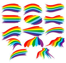 100 000 Rainbow Brush Stroke Vector