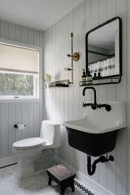 Black And White Vintage Bathroom With