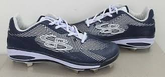 New Boombah Molded Navy Columbia Blue Cleats Spikes Girls
