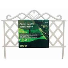 garden fencing white plastic garden